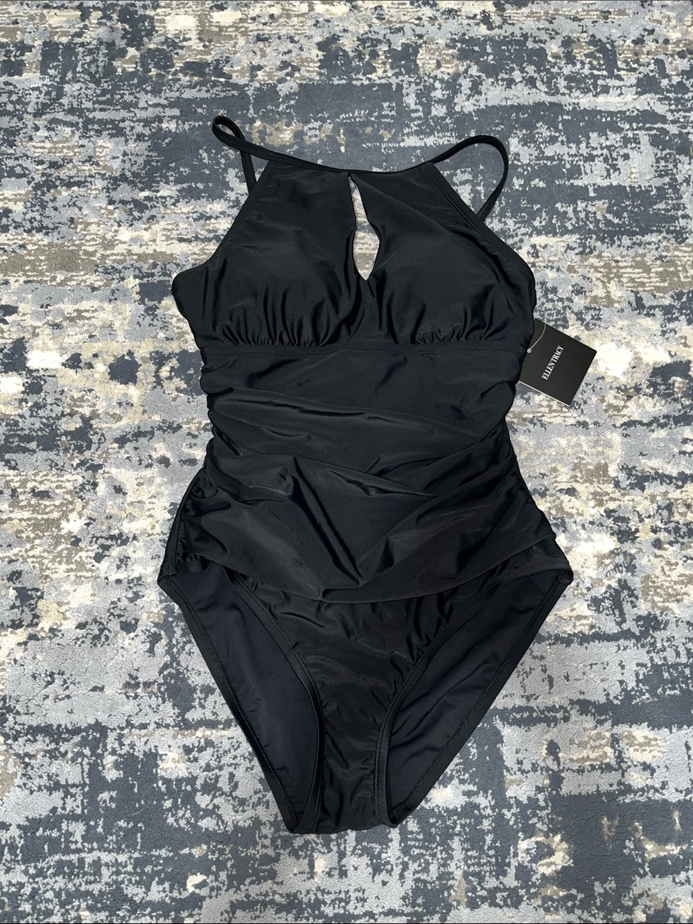 NWT Black Womens One Piece Swimsuit